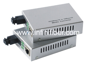 10 100Base WDM fiber media converter